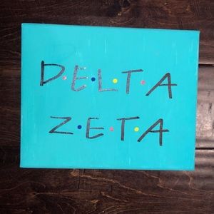 Delta Zeta Canvas Art